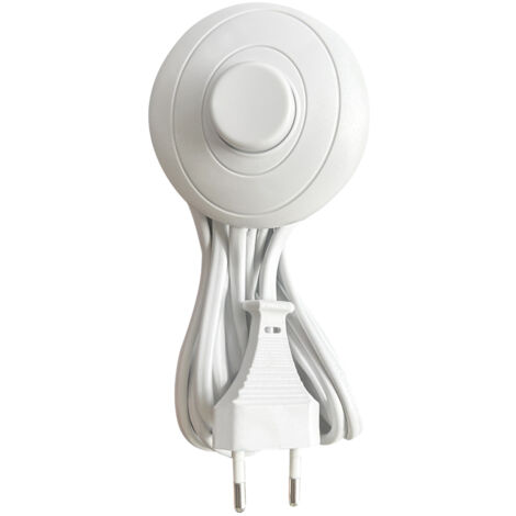 TIBELEC Cordon et interrupteur en plastique TIBELEC, 500 W blanc (1/3)