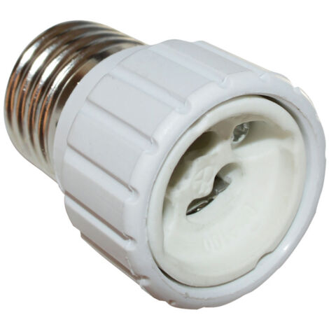 CENTRALE BRICO Transformateur de douille E27 en GU10 TIBELEC, plastique, blanc 100 W (1/2)