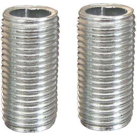 CENTRALE BRICO Lot de 2 tubulures TIBELEC, acier, gris (1/2)