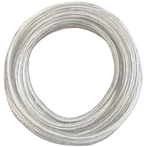 Tibelec – Fil électrique transparent 3000mm – PVC pour luminaires – Installation facile – Alimentation électrique fiable