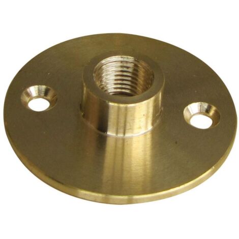 Tibelec – Raccord à plaque femelle laiton diamètre 40mm – Pas 10x1 pour luminaires – Installation avec vis ø 3mm – Pour modification et réparation - diam40mm