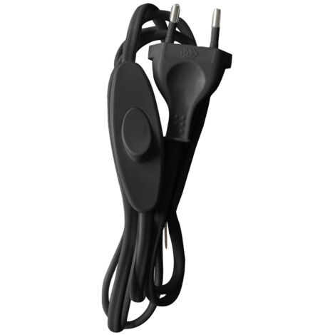 TIBELEC Cordon et interrupteur TIBELEC, plastique, noir (1/4)