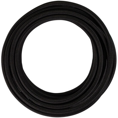 Câble électrique rond, tissu noir, long. 3m, H03VV-F, 3X0.75mm2 - Tibelec (1/5)