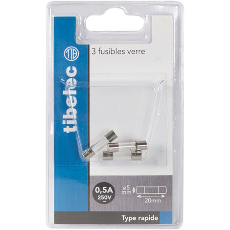 Lot De 10 Fusibles Instantanés 1,6A 250V 5x20mm CEHESS - Neufs Sous Blister