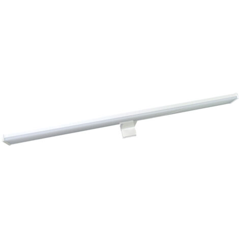Applique miroir LED Blanc 60cm, 12W, 4000 lm, IP44, 4000K, 3 types de fixation, bornier intégré garantie 5 ans - Tibelec