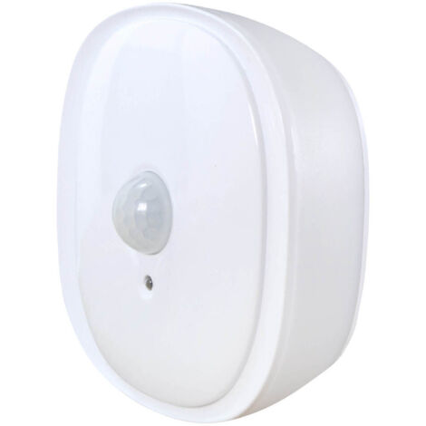 Veilleuse LED à piles, 0.5W, 25 lumens, 3000K, détecteur de mouvement, crépusculaire, fixation aimantée- Tibelec (1/5)