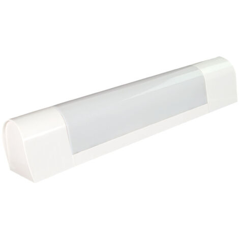 Applique sans tube, Blanc 13W max, IP21, interrupteur on/off, culot S19, bornier intégré, garantie 5 ans - Tibelec