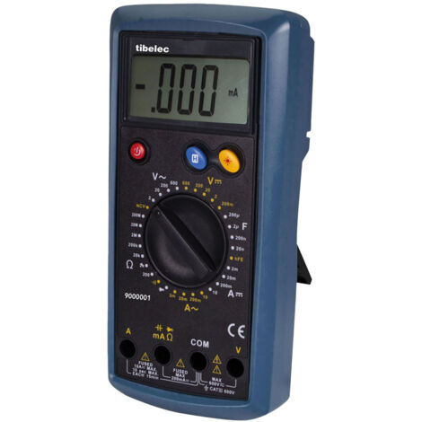 Multimètre digital 10 fonctions, 600V maxi, fonction sans contact, cat III - Tibelec (1/4)