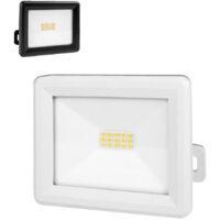 Projecteur LED Blanc 10W, 940 lumens, IP65, 4000K Blanc-neutre, connecteur rapide, fixation orientable 3D - Tibelec