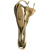 TIBELEC Cordon et interrupteur TIBELEC, plastique, or 460 W