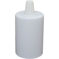 Kit cache douille métal cylindrique + douille E27 blanche- Tibelec