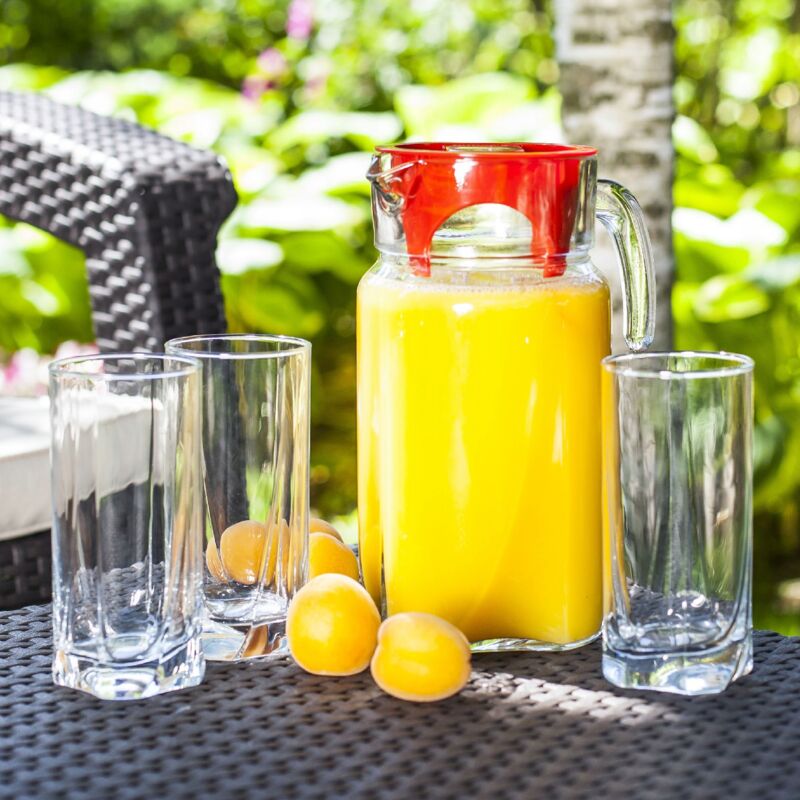 KADAX Bere bicchieri, set 6er, vetro di succo, bicchieri d'acqua robusti, set di vetro, vetro universale fatto di bicchiere di alta qualitŕ, bicchieri di whisky, bevande, festa (Romi, 250 ml