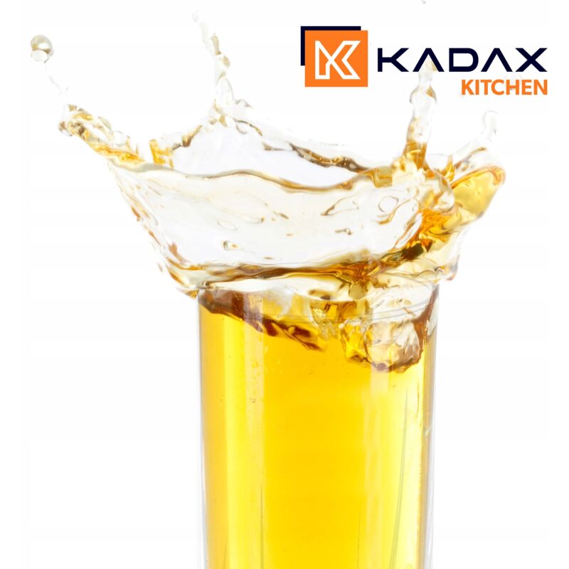 KADAX Set Da 6 Bicchieri Ondulati In Vetro, 320 Ml, Fondo Rinforzato, Pareti Spesse, Ideali Per Succhi, Acqua E Bevande Fresche, Trasparenti