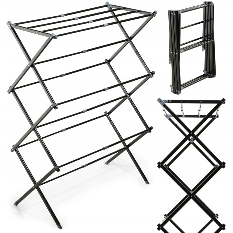 Étendoir à Linge Pliable,Séchoir à Linge Extensible,2M Grande Capacité