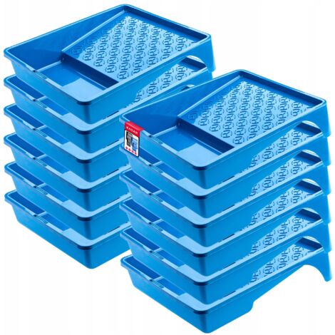 KADAX Grand plateau de peinture pour rouleau à peinture, set x 12 pcs