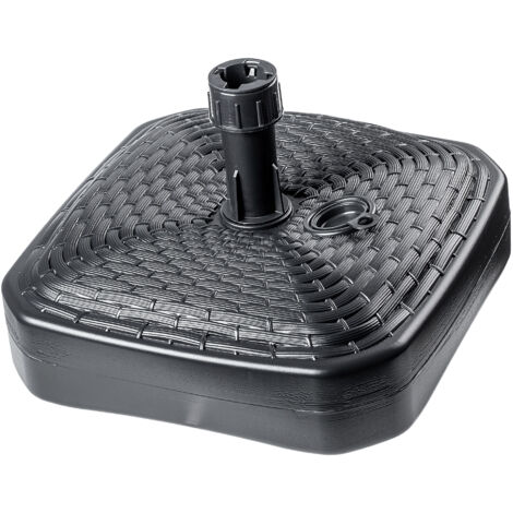 Base De Parasol Outsunny - Remplissable Eau/Sable, HDPE, Pour Mât Ø38/48mm