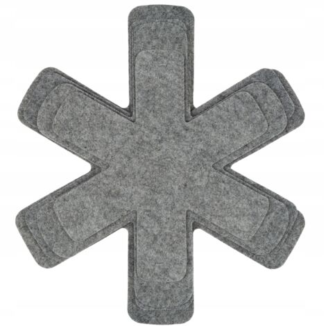 KADAX Lot de 4 séparateurs de casseroles pour casseroles Gris (1/5)