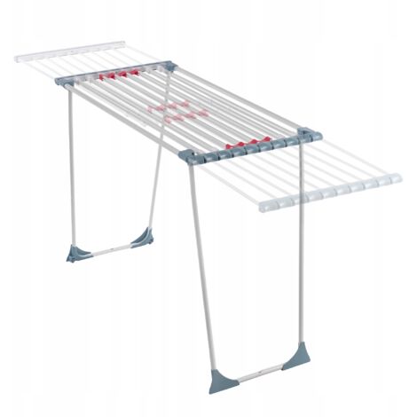 Séchoir à Linge Extensible KADAX - 257 X 60 X 99 Cm, Pliable - Grande Surface De Séchage Avec Supports à Chaussettes - 13