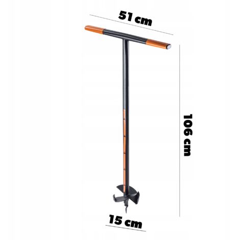 Foret Hélicoïdal à Tarière De Jardin Pour Plantation De 45 X 4 C