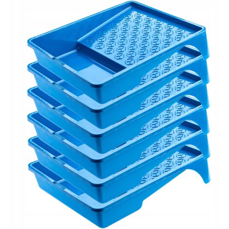 KADAX Grand plateau de peinture pour rouleau à peinture, set x 6 pcs