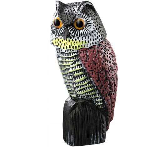 KADAX anti-oiseaux Pigeons étourneaux pour oiseaux hibou tête mobile pour jardin (1/5)