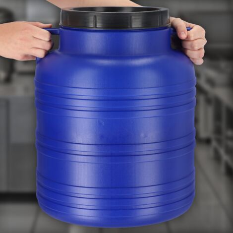 KADAX Baril en Plastique avec Couvercle Hermétique et Poignées  Ergonomiques, Tonneau Idéale pour la Conservation des Aliments et Liquides  (30L)