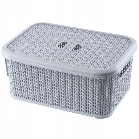 KADAX Panier Conteneur Boîte avec Couvercle Panier 6L Couleurs (1/5)