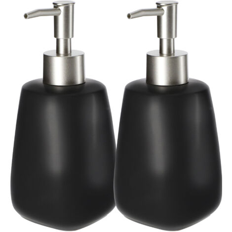 KADAX Distributeur de Savon Gel Liquide Noir 2 x 400 ml (1/5)