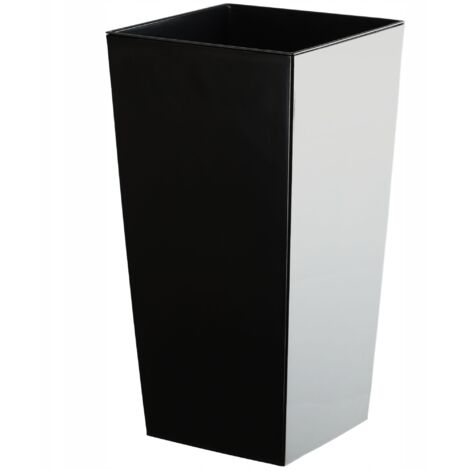 KADAX Pot de Fleur Haut, Grande Jardiniere en Plastique pour Une Décoration Interieure et Exterieure Moderne et Élégante, Bac à Fleur (68 cm, Noir)