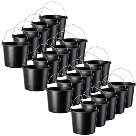 KADAX Seaux de construction en plastique 12L 20 pcs