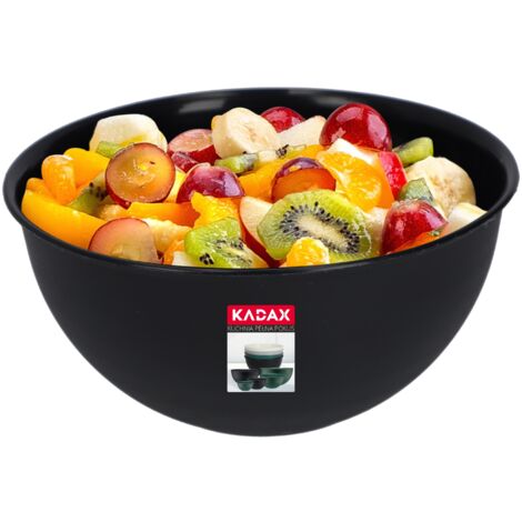 KADAX Bol de Cuisine en Plastique pour Salades 2 L Anthracite