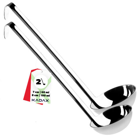 KADAX Cuillère, Louche, Cuillère à Soupe, set 7+8cm (1/5)