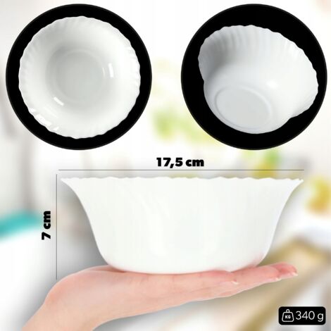 Saladier verre trempé 24cm, cocoon Couleur sans teinte Luminarc | La