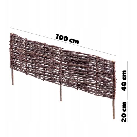 KADAX Palissades En Osier Naturel Pour Jardin, Clôtures | WhichOne