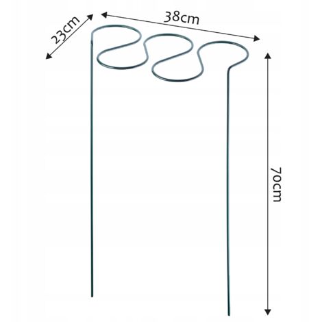 Tuteurs Pour Plantes En Acier Revêtu - Lot De 2 - Hauteur 122cm, Réglable - Pour Tomates, Fleurs, Légumes Grimpants