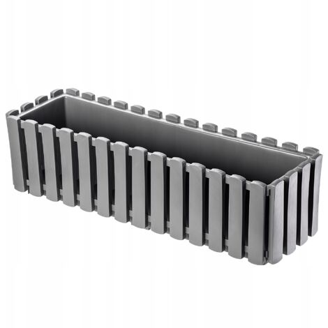 KADAX Jardinière de Balcon 58 cm Gris Pot de Fleurs Fleurs (1/5)