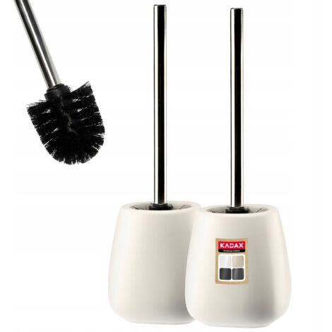 KADAX 2x Brosse WC Céramique Blanche (1/5)