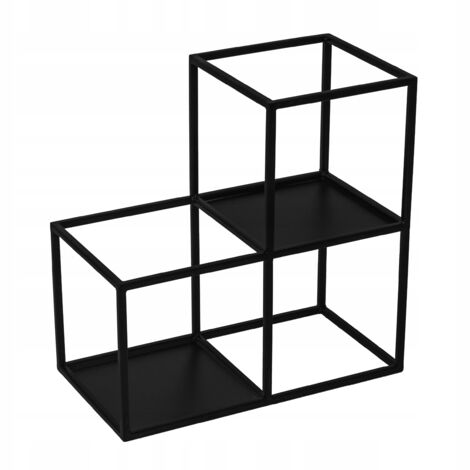 KADAX Large Jardinière En Tige D'acier Noir, Support De Fleurs Pour L Interieur Et L Exterieur Parterre De Fleurs Pot De Fleurs Jardiniere Support De Fleurs