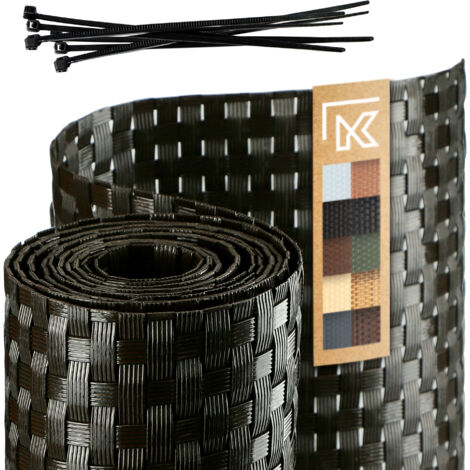 KADAX Ruban de clôture vert pour panneaux de clôture 19 cm 2,55 m Couverture de clôture (1/5)