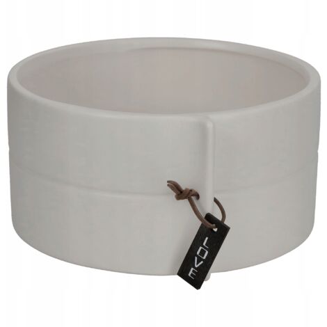 KADAX Pot de Fleur en Céramique 18x9cm Couvercle Gris (1/5)