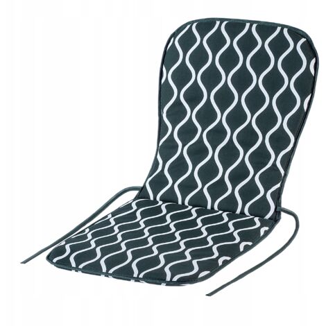 KADAX Coussin de chaise de jardin, 74 x 38 x 2 cm, en coton, pour fauteuil de jardin, à dossier haut, vert (1/5)