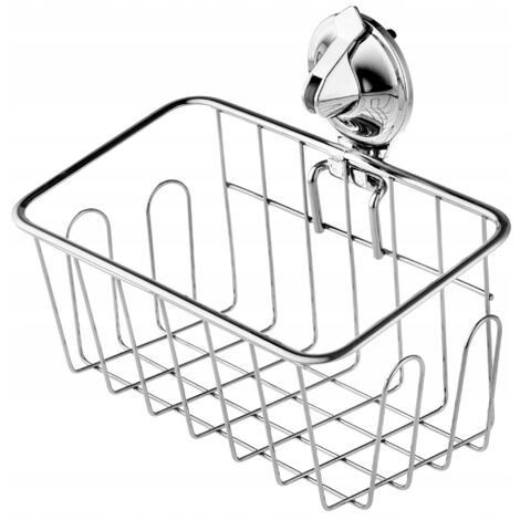 Porte-éponge Ventouse SOLUSTRE – Support De Rangement Salle De Bain, Avec Drainage, Vert