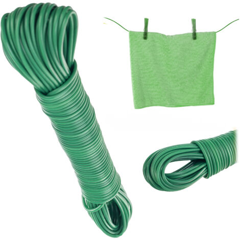 KADAX Corde à Linge Corde à Linge 20 mètres Solide avec Insert de Corde de Balcon (1/5)