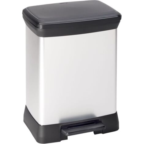 Curver – Poubelle à pédale 30 L – Polypropylène durable – Couvercle hermétique pour éviter les odeurs – Dimensions 515x300x400 mm