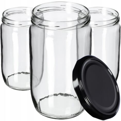 KADAX Lot de 24 bocaux de conservation pour couvercles à visser 720 ml (1/5)