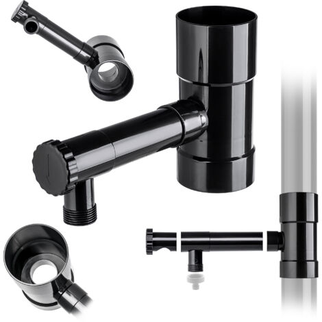 Capteur d'eau de pluie, capteur d'eau de pluie avec valve de gouttière, 80Mm