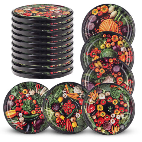 Fi82 Bouchons de bocaux Bouchons de bocaux Couvercles Légumes 10Pcs 6-Clip (1/5)