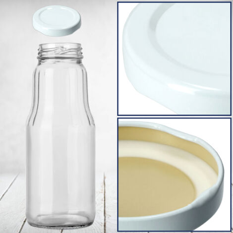 KADAX Bouteille De Jus En Verre 330 Ml Avec Bouchon à Vis Pour Bouteilles De Jus Pour Jus Teintures 24 X 84468709