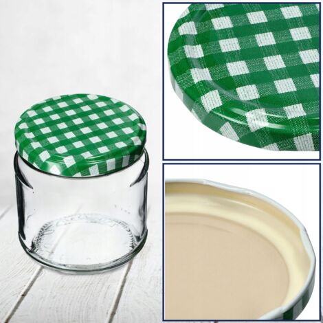 Lot De 40 Couvercles à Vis Pour Bocaux Mason – Étanches, Réutilisables – Pour Confitures, Sauces, Épices - 2
