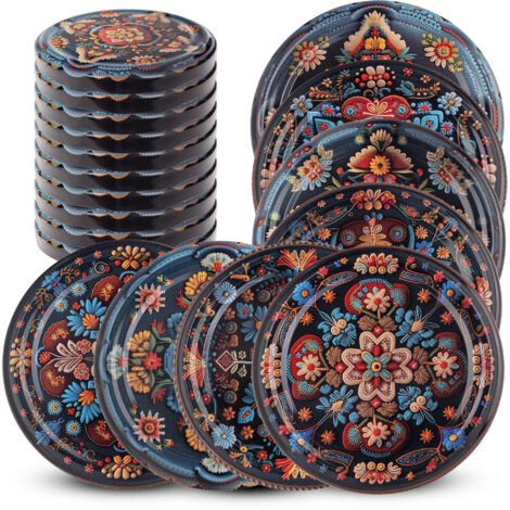 Fi82 Bouchons de bocaux, bouchons de bocaux, couvercles, miel, 10 pièces, 6 clips (1/5)
